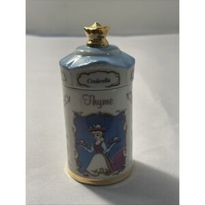Walt Disney Spice Jar Collection Lenox Thyme Cinderella 1995 Fine Porcelain
